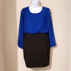 Royal/Blue & Black Dress